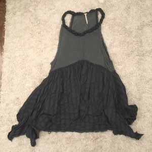 FREE PEOPLE dark green tunic